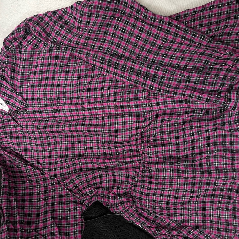 NWT Lane Bryant Plaid Button-Down Shirt - "Illusion Collection" - Size 22
